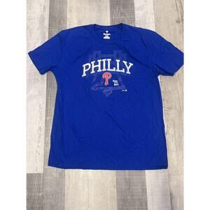 Philadelphia Phillies Shirt Mens XL Blue MLB Baseball Ring The Bell Fanatics Tee